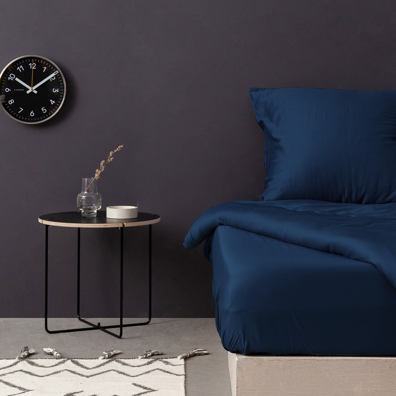 Cearceaf de pat cu elastic Satin Single Large (FR), L'essentiel Maison, De Petrol Blue, Albastru petrol - imagine 4
